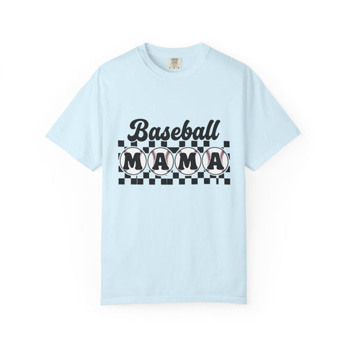 Baseball Mom Shirt Baseball Mom Sports Gift Women Bold Tee Mom T-Shirt Baseball Fan Branded Tshirt Athletic Graphic Retro Checkered Tshirt