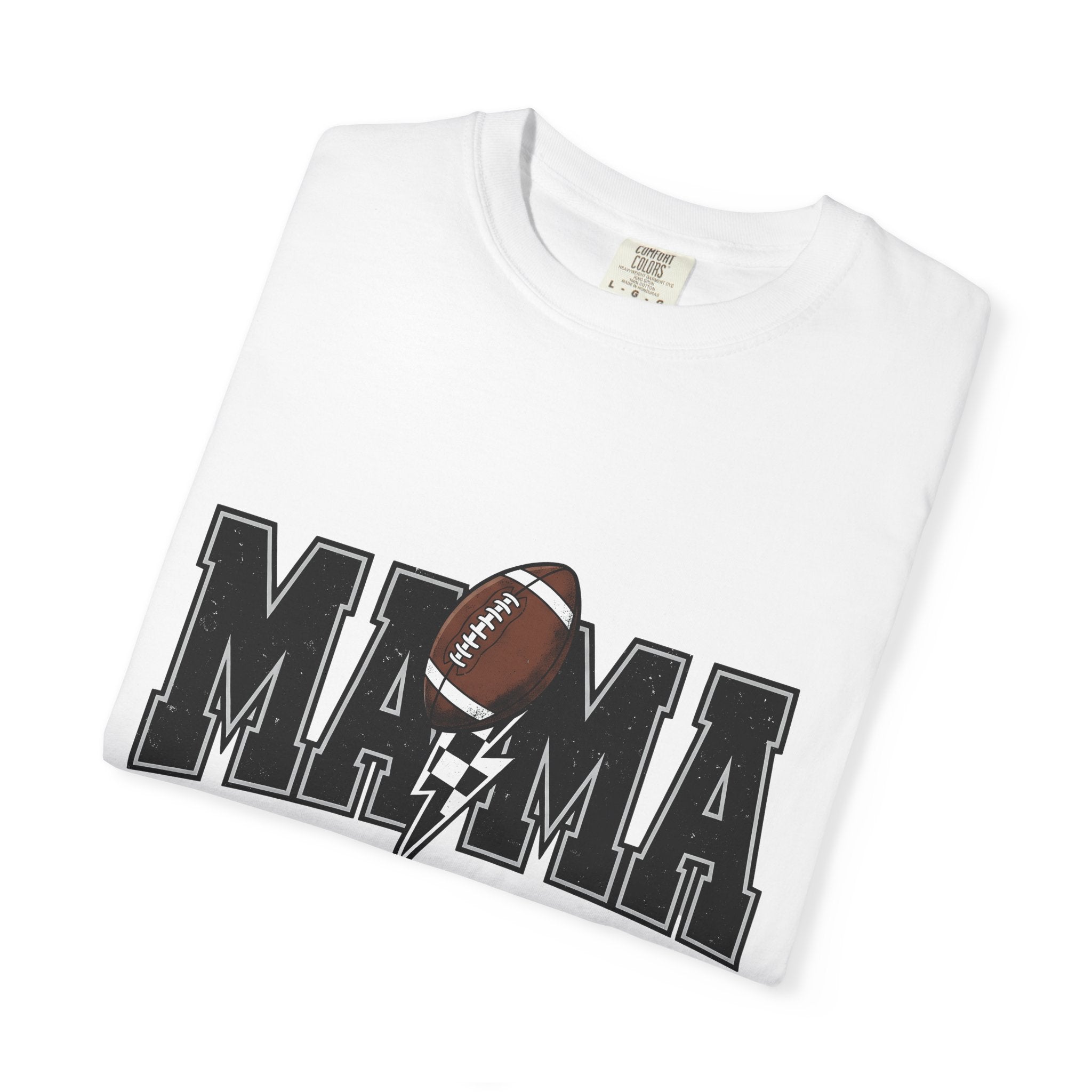 Football Image Shirt Moms Games Gift Women Classic Tee Soccer T-Shirt Mom Fan Vintage Tshirt Gaming Graphic Throwback Electric Bolt Tshirt