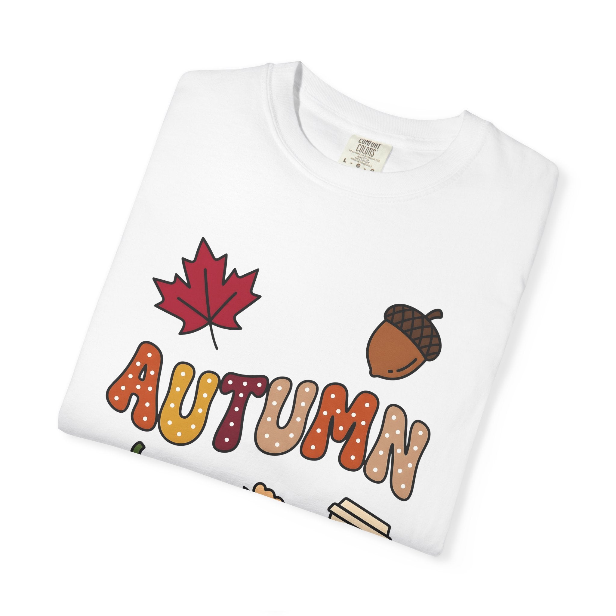 Fall Icons Shirt Autumn Crops Gift Women Line Art Tee Autumn Symbols T-Shirt Fall Fan Simple Illustration Tshirt Harvest Graphic Squash