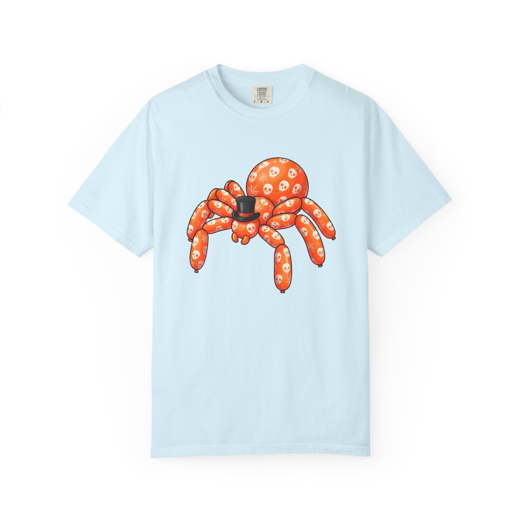 Balloon Spider Shirt Halloween Ghost Gift Women Line Art Tee Spiderweb T-Shirt Horror Fan Minimalist Tshirt Specter Graphic Mascot Dress Hat