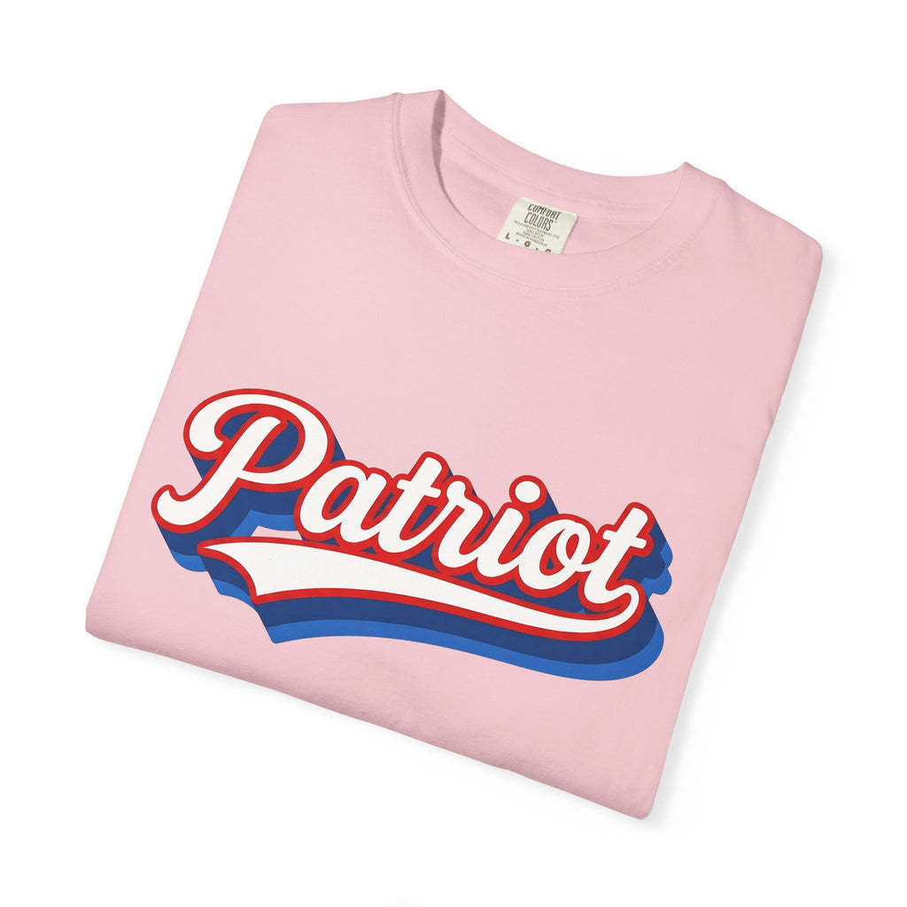 Patriotic Font Shirt America Event Gift Women Heavy Tee Typography T-Shirt American Fan Vintage Tshirt Festival Graphic Rustic Old School