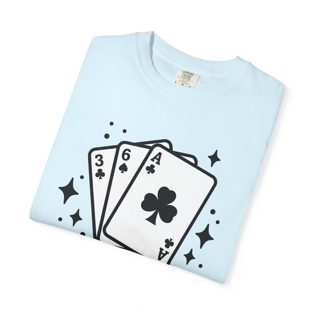 Poker Cards Shirt St Patrick's Day Gambling Gift Women Simple Tee Playing Cards T-Shirt Luck Fan Minimalist Tshirt Betting Graphic Retro