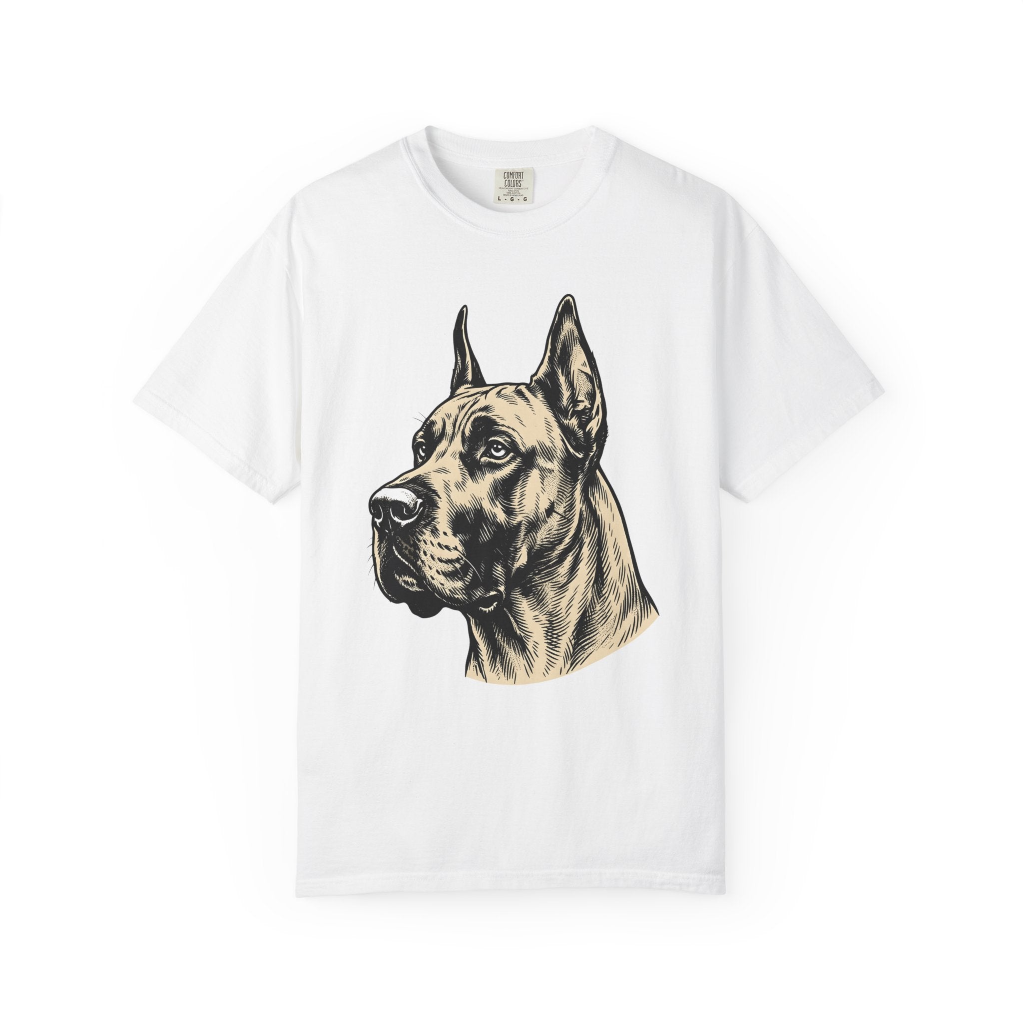 Dane Dog Shirt Dog Animals Gift Women Line Drawing Tee Great Dane T-Shirt Dog Fan Hound Illustration Graphic Retro Face Tshirt