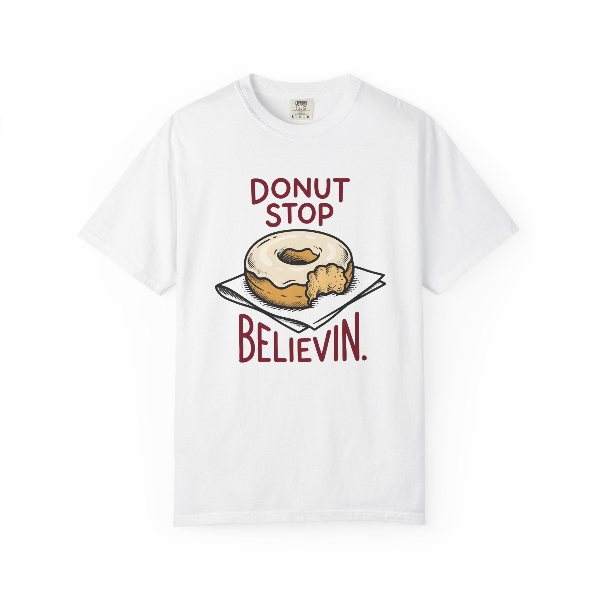 Donut Illustration Shirt Desserts Cooking Gift Women Comic Tee Doughnut T-Shirt Pastry Fan Cartoon Tshirt Baking Graphic Vintage Tissue