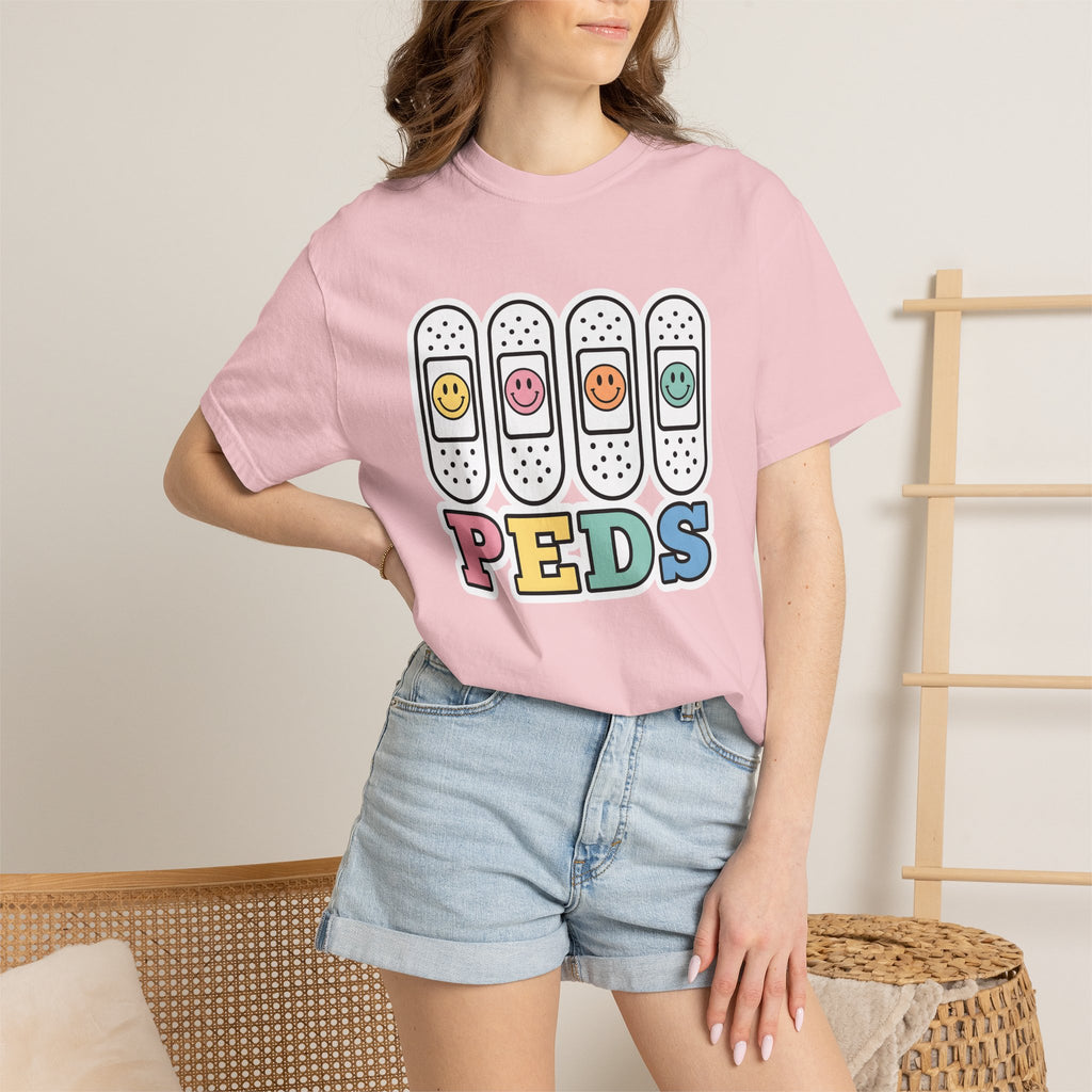 Bandage Happy Faces Shirt Nurses Children Gift Women Cartoon Tee Bandages T-Shirt Nurse Enthusiast Comic Tshirt Kids Graphic Sketch Light