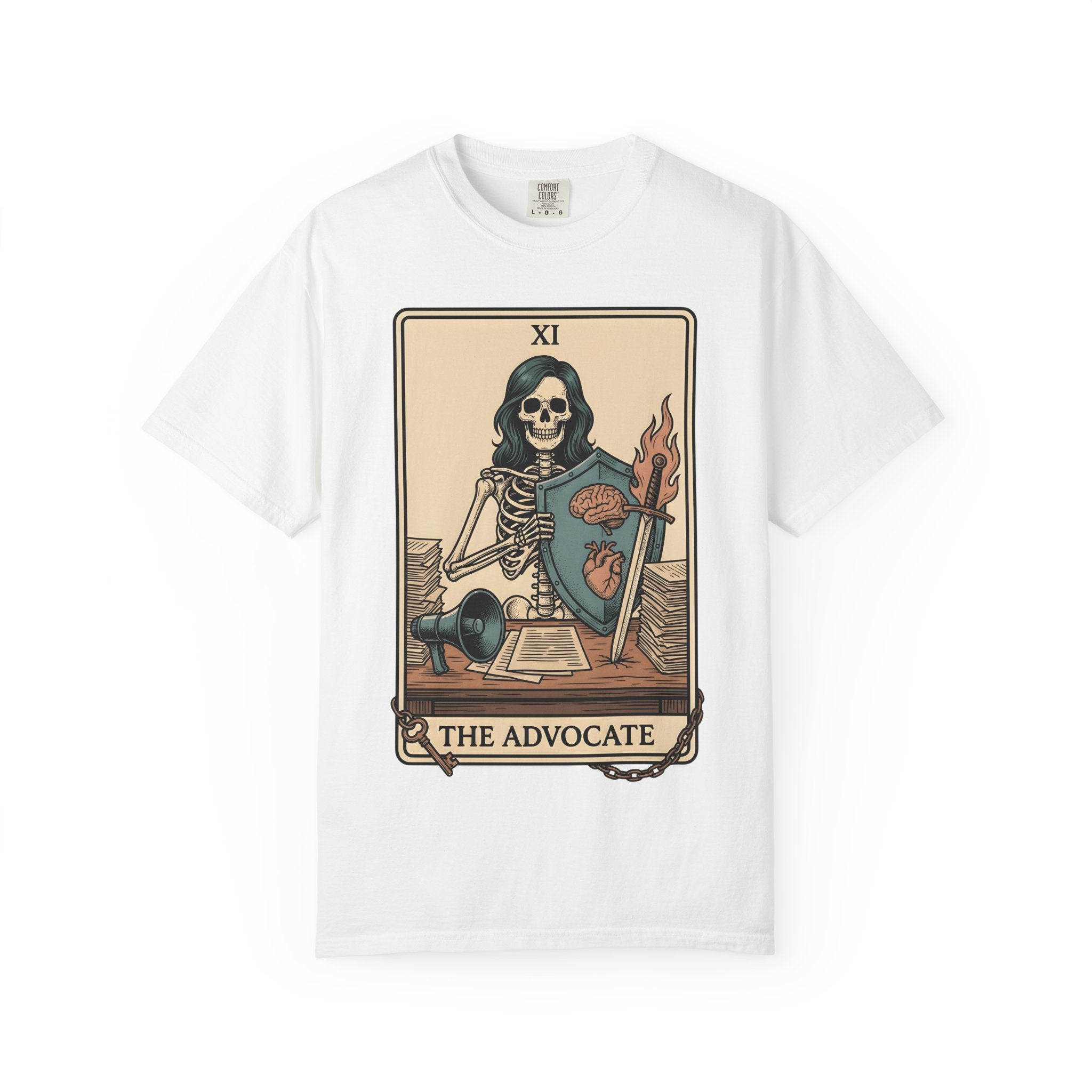 Skull Tarot Card Shirt Nurses Motivation Gift Women Ink Tee Tarot T-Shirt Nurse Enthusiast Tattoo Tshirt Inspirational Graphic Retro Emblem