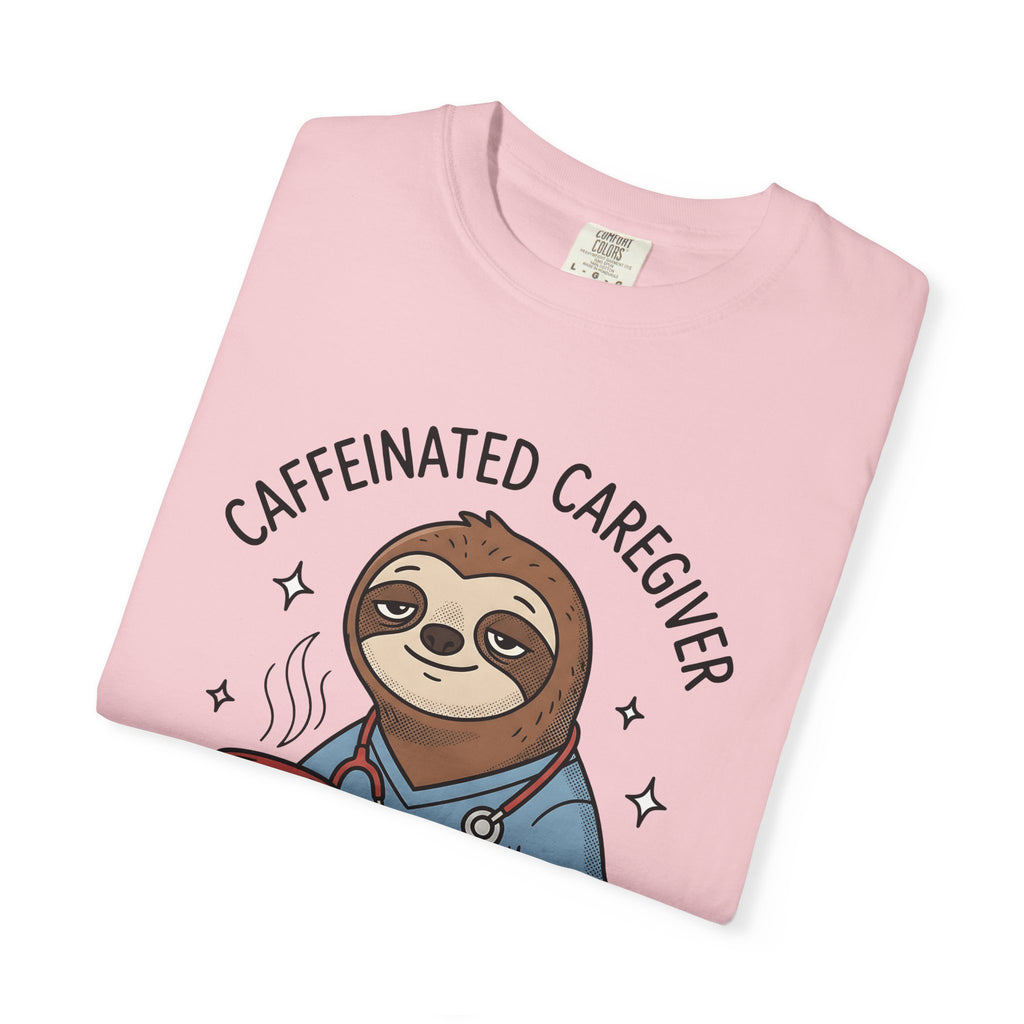 Sloth Nurse Shirt Nurses Latte Gift Women Illustration Tee Sloth T-Shirt Nurse Enthusiast Coffee Tshirt Caffè Graphic Line Art Coffee Cup