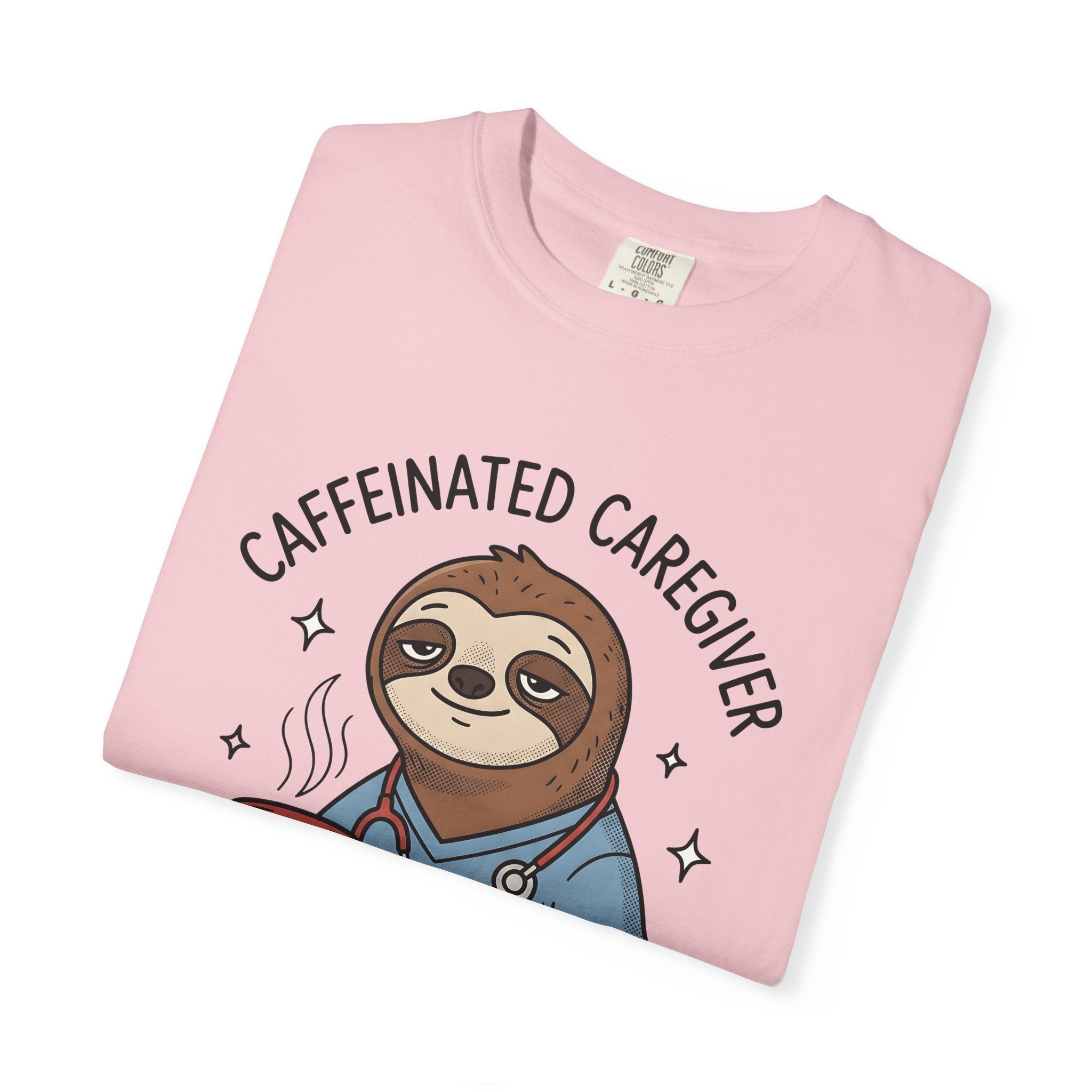 Sloth Nurse Shirt Nurses Latte Gift Women Illustration Tee Sloth T-Shirt Nurse Enthusiast Coffee Tshirt Caffè Graphic Line Art Coffee Cup