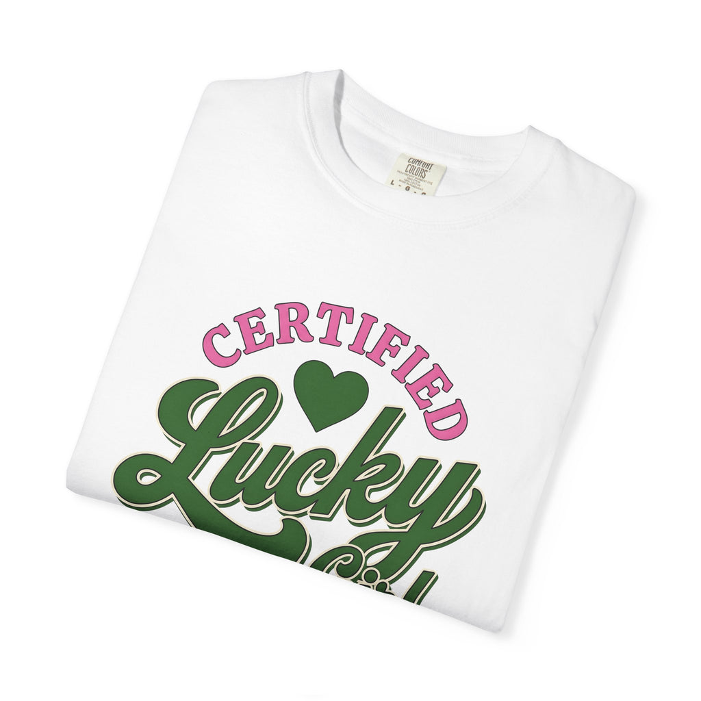 Heart Symbol Shirt St Patrick's Day Amulet Gift Women Strong Lettering Tee Love T-Shirt Shamrock Fan Heart Typography Tshirt Talisman