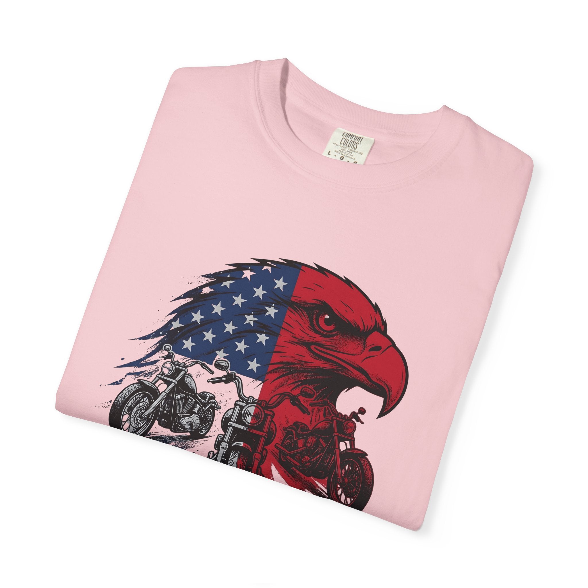 Eagle Motorbike Shirt America Riding Gift Women Usa Tee Motorcycle T-Shirt American Enthusiast Biker Tshirt Biking Graphic Classic Stars