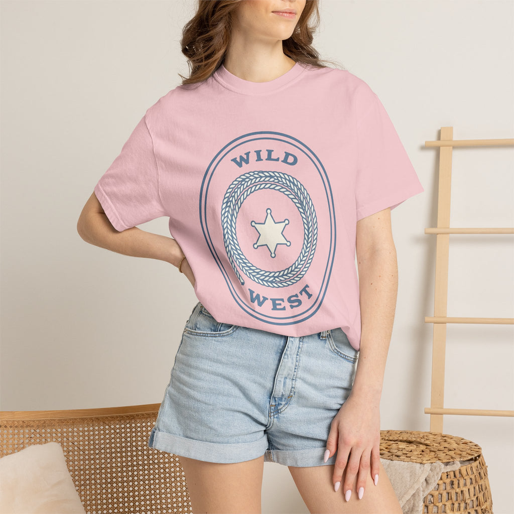 Rope Badge Shirt Cowgirl Country Gift Women Rustic Tee Emblem T-Shirt Cowboy Fan Vintage Tshirt Rural Graphic Sketch Star Badge Tshirt
