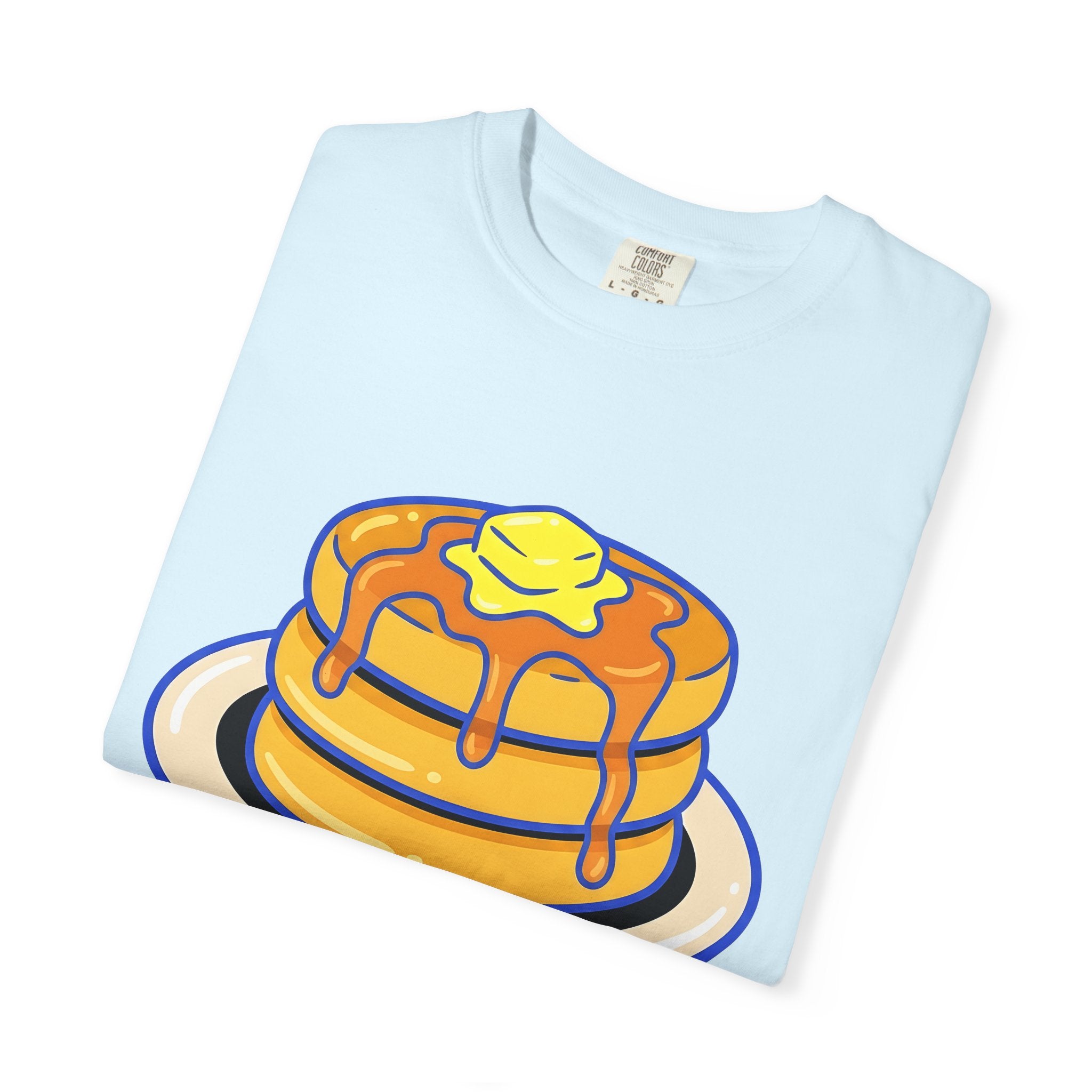 Pancake Stack Shirt Desserts Breakfast Gift Women Cartoon Tee Pancakes T-Shirt Sweets Fan Cute Tshirt Morning Graphic Retro Syrup Tshirt