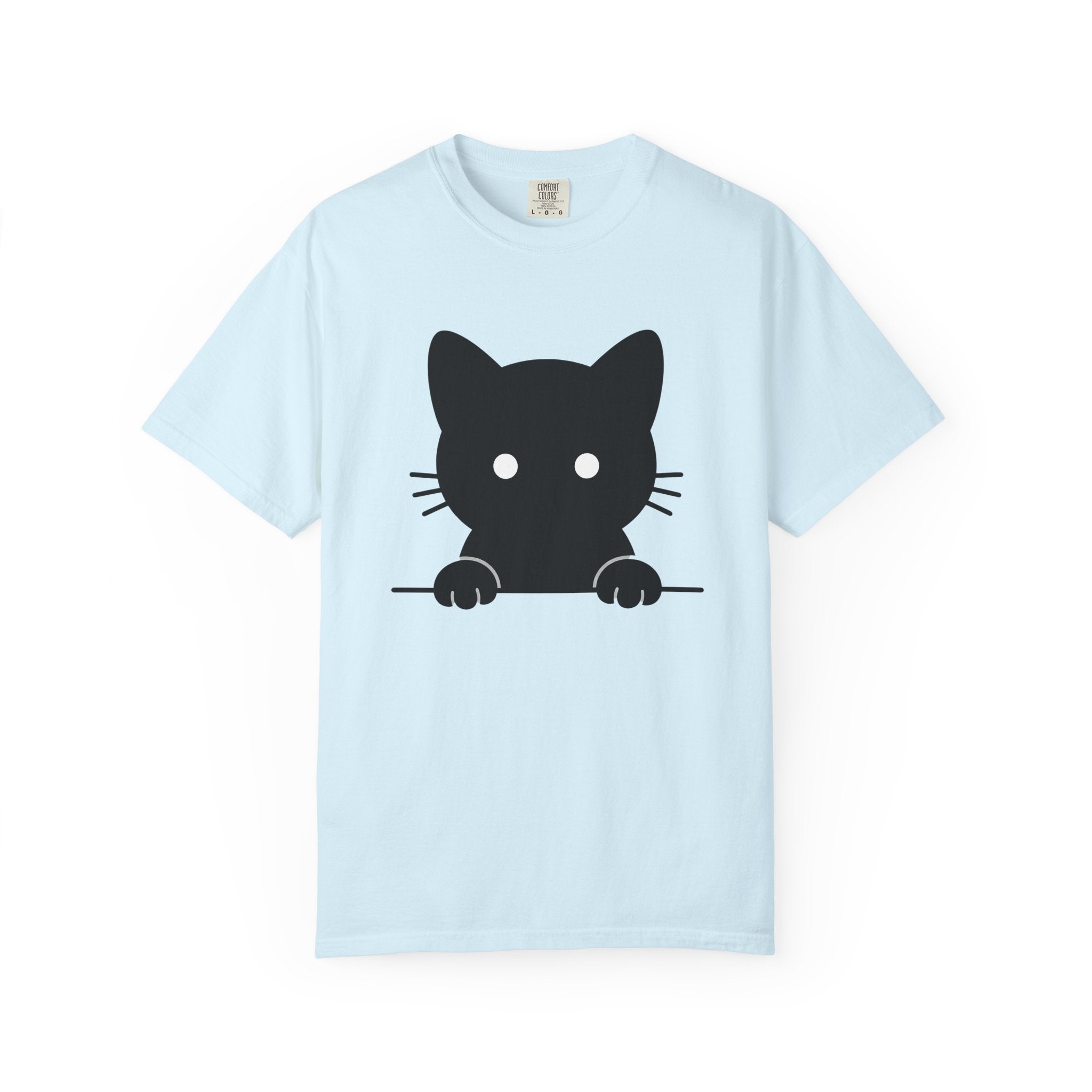 Black Feline Shirt Cat Nature Gift Women Basic Tee Cat T-Shirt Cat Fan Kitten Tshirt Wilderness Graphic Current Mustache Tshirt