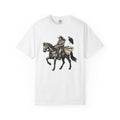 Cowgirl Horse Shirt Cowgirl Equestrian Gift Women Hand Drawn Tee Horseback T-Shirt Cowgirl Fan Handdrawn Tshirt Horse Riding Graphic Country