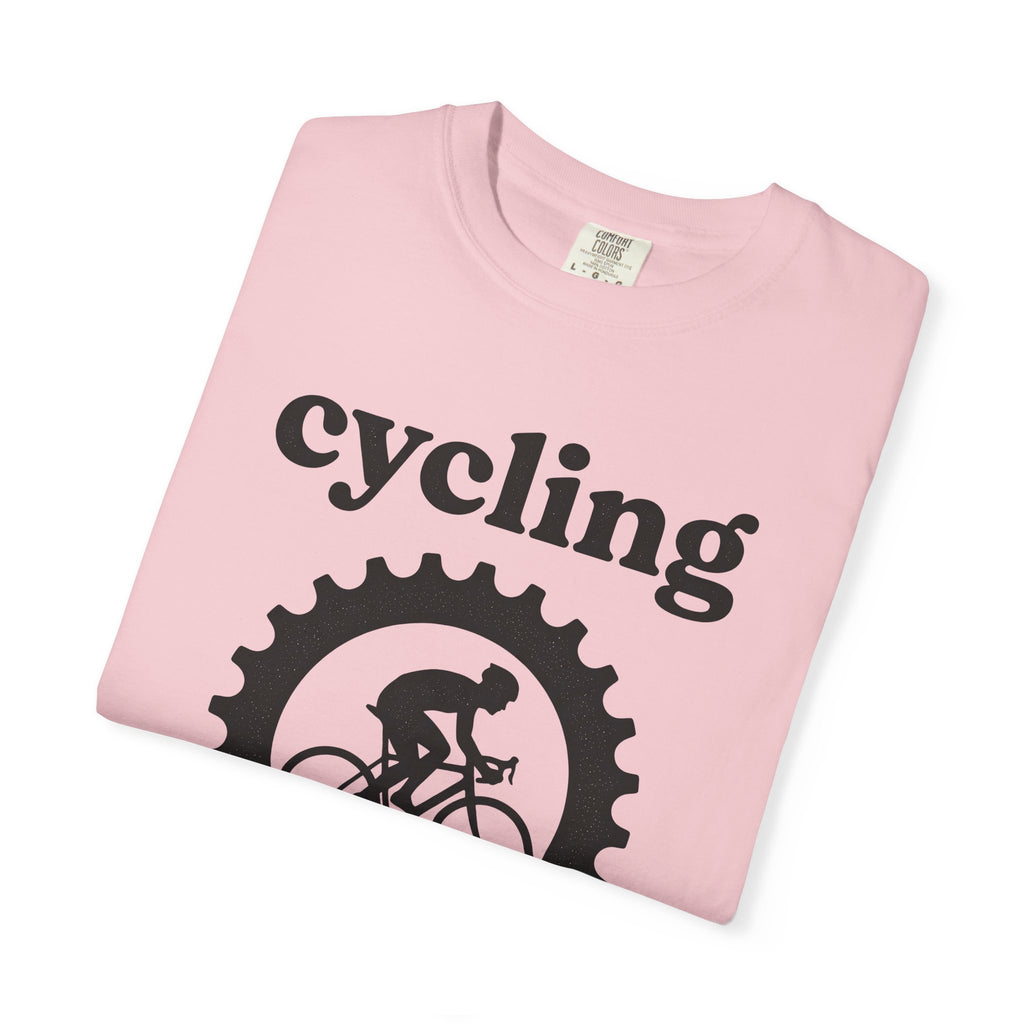 Cyclist Graphic Shirt Cycling Fitness Gift Women Silhouette Tee Biker T-Shirt Cyclist Enthusiast Outline Tshirt Workout Graphic Minimalist