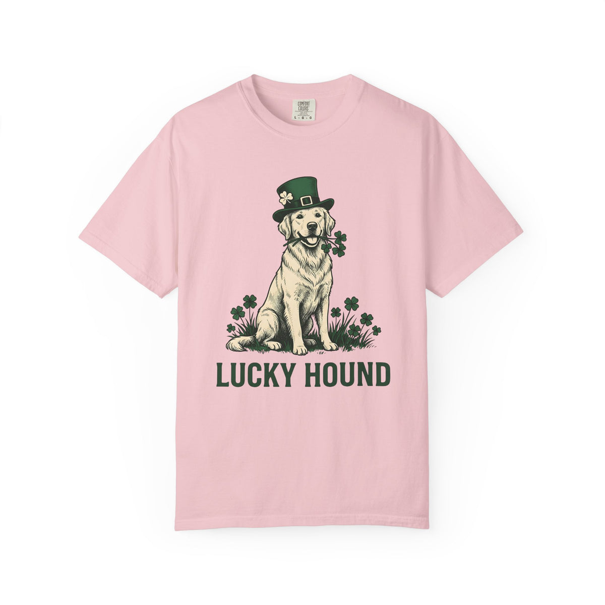 Golden Retriever Shamrock Vintage T-Shirt – St Patrick's Day Dog Lover, Unisex Graphic Tee