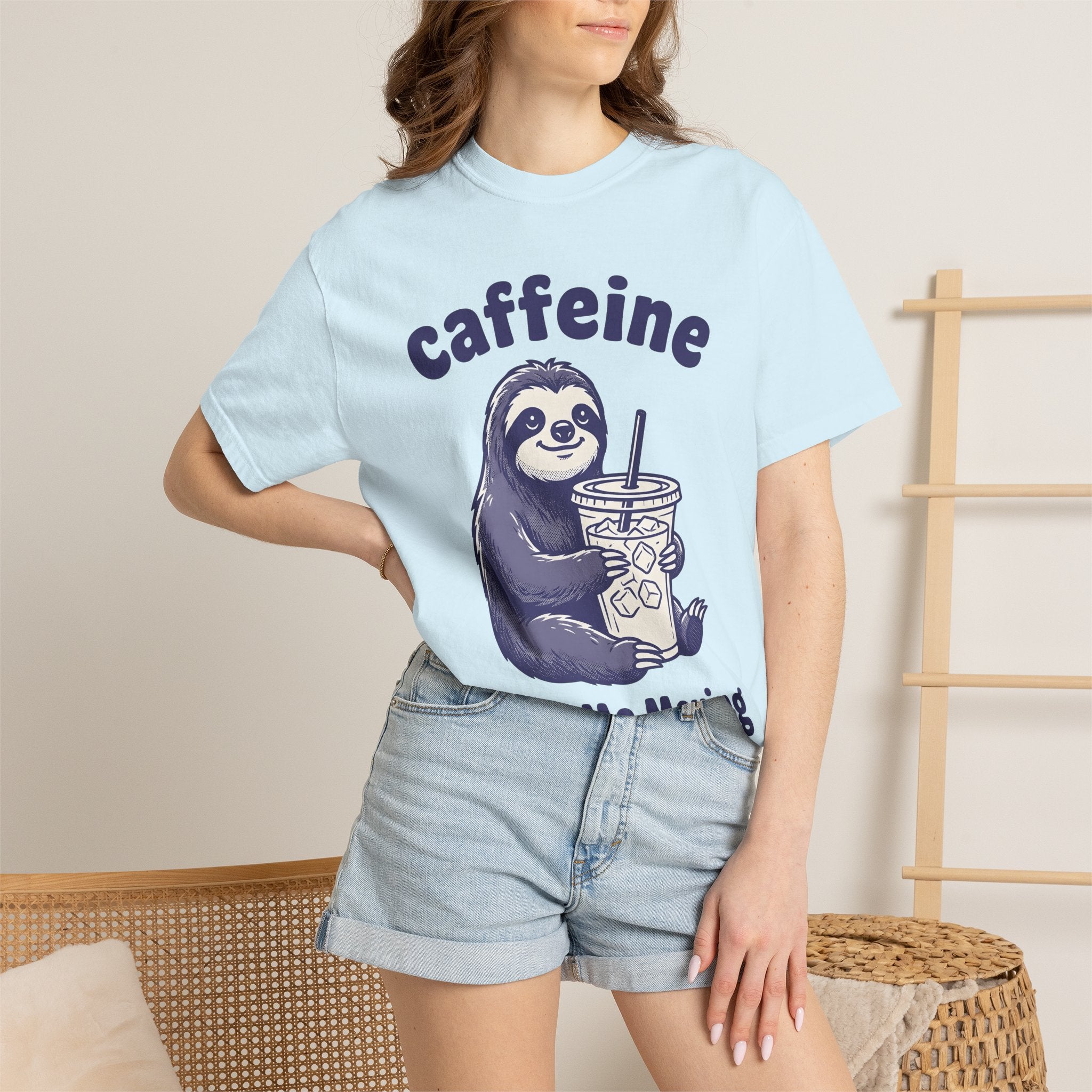Sloth Espresso Cup Shirt Coffee Creatures Gift Women Comic Tee Coffee Mug T-Shirt Coffee Fan Espresso Cup Graphic Creature Illustration