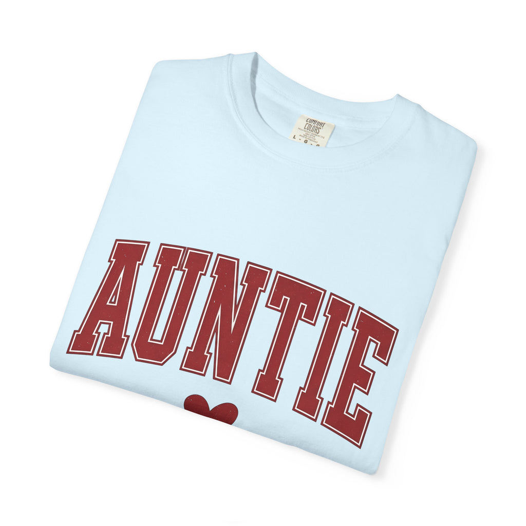 Varsity Font Heart Shirt St Valentine's Day Relatives Gift Women Heavy Tee Lettering T-Shirt Valentine Fan Typography Tshirt Family Graphic
