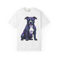 Pitbull Dog Breed Shirt Dog Creature Gift Women Faceted Tee Bulldog T-Shirt Dog Fan Piebald Tshirt Beast Graphic Sleek Star Tshirt