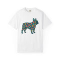 French Bulldog Shirt Dog Companion Gift Women Natural Tee Bulldog T-Shirt Dog Fan Puppy Graphic Tshirt Sleek Petals Tshirt