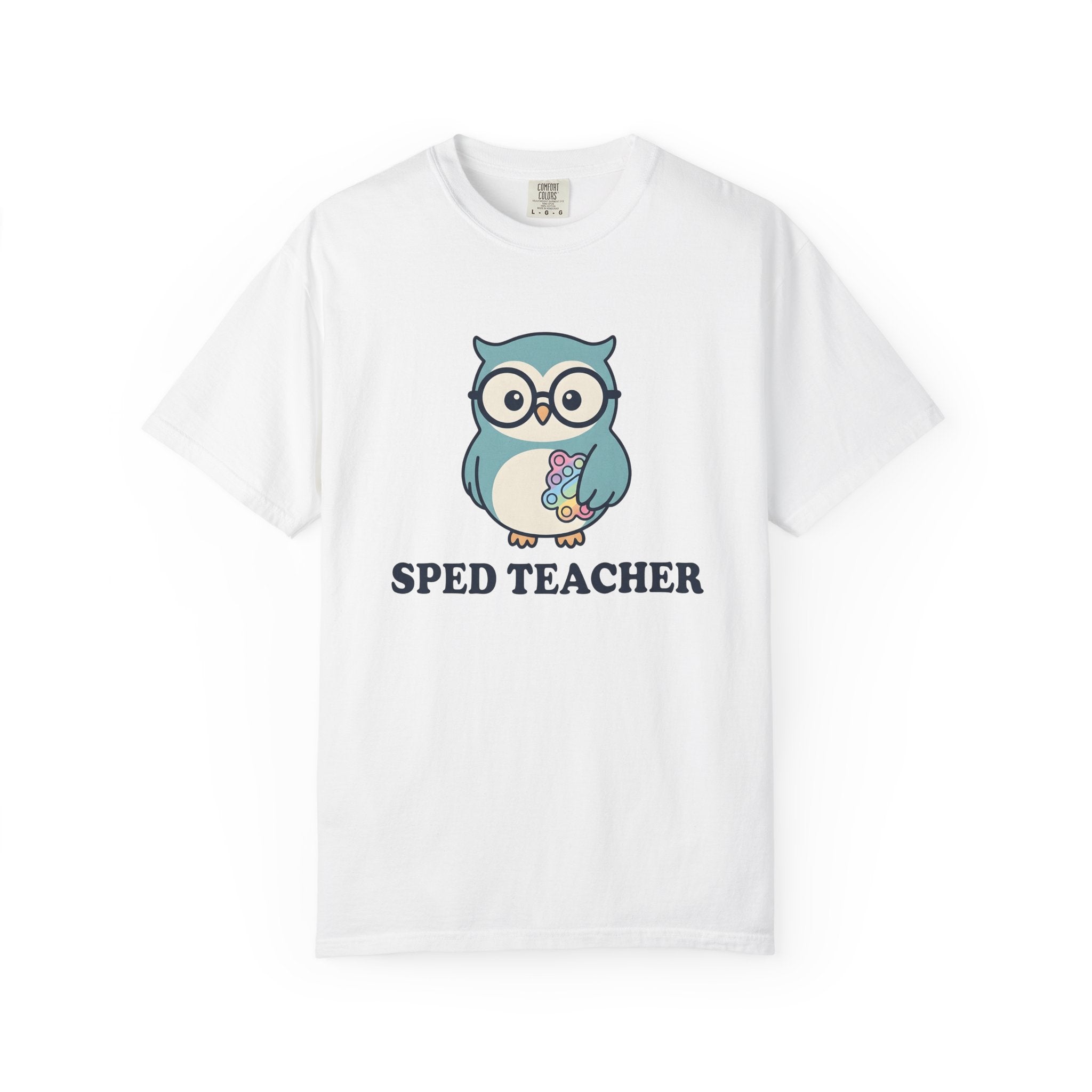 Owl Glasses Shirt Teachers Education Gift Women Cute Tee Spectacles T-Shirt Educator Enthusiast Kawaii Tshirt Learning Graphic Cartoon