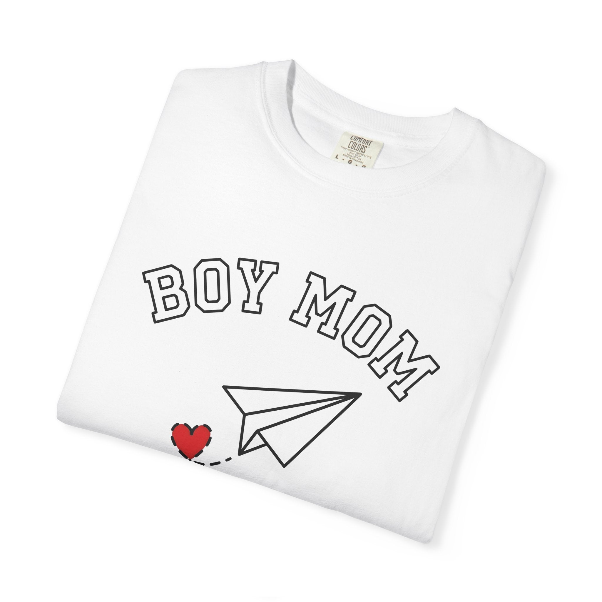 Folding Plane Shirt Moms Kin Gift Women Contemporary Tee Paper Plane T-Shirt Motherhood Fan Modern Tshirt Family Graphic Plain Affection
