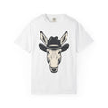 Donkey Cowboy Hat Shirt Cowgirl Western Gift Women Hand Drawn Tee Burro T-Shirt Rodeo Fan Cowboy Graphic Tshirt Vintage Western Hat Tshirt