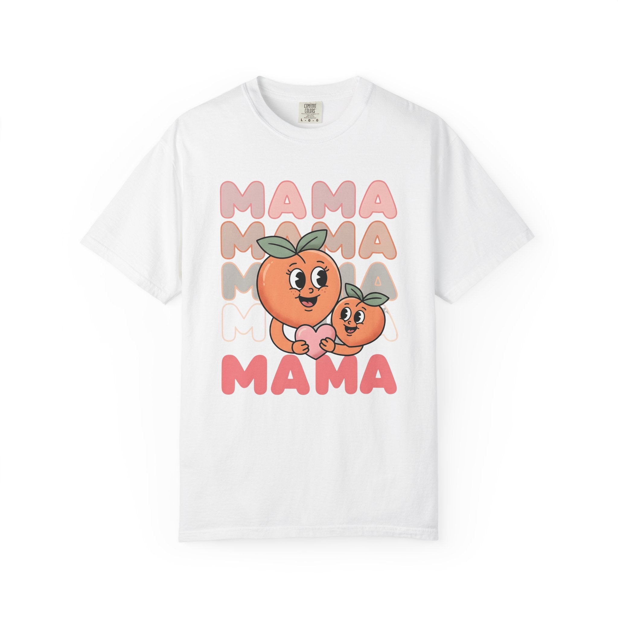 Peach Characters Shirt Moms Family Gift Women Cute Tee Peach T-Shirt Motherhood Fan Adorable Tshirt Clan Graphic Retro Heart Tshirt