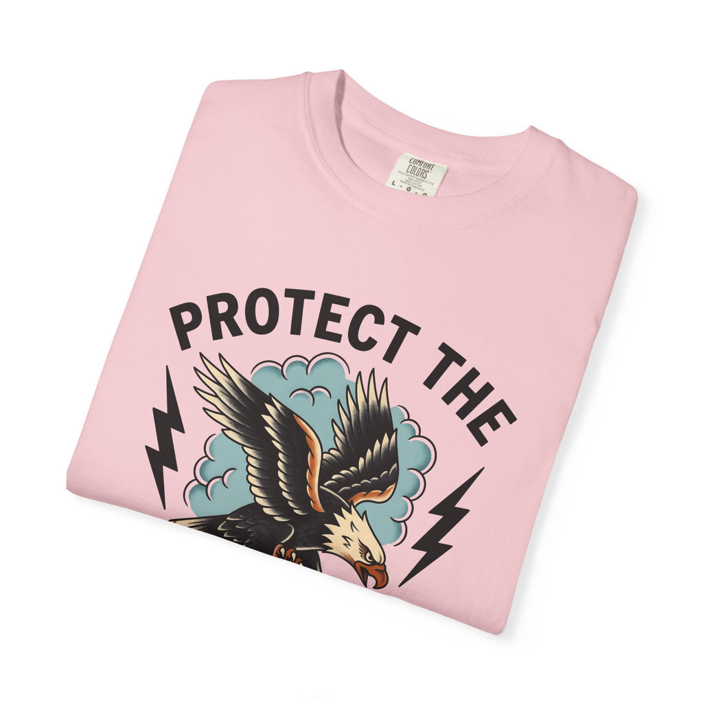Bald Eagle Shirt Moms Kinship Gift Women Cartoon Tee Eagle T-Shirt Mom Fan Eagle Tshirt Bonding Graphic Minimalist Lightning Bolt Tshirt