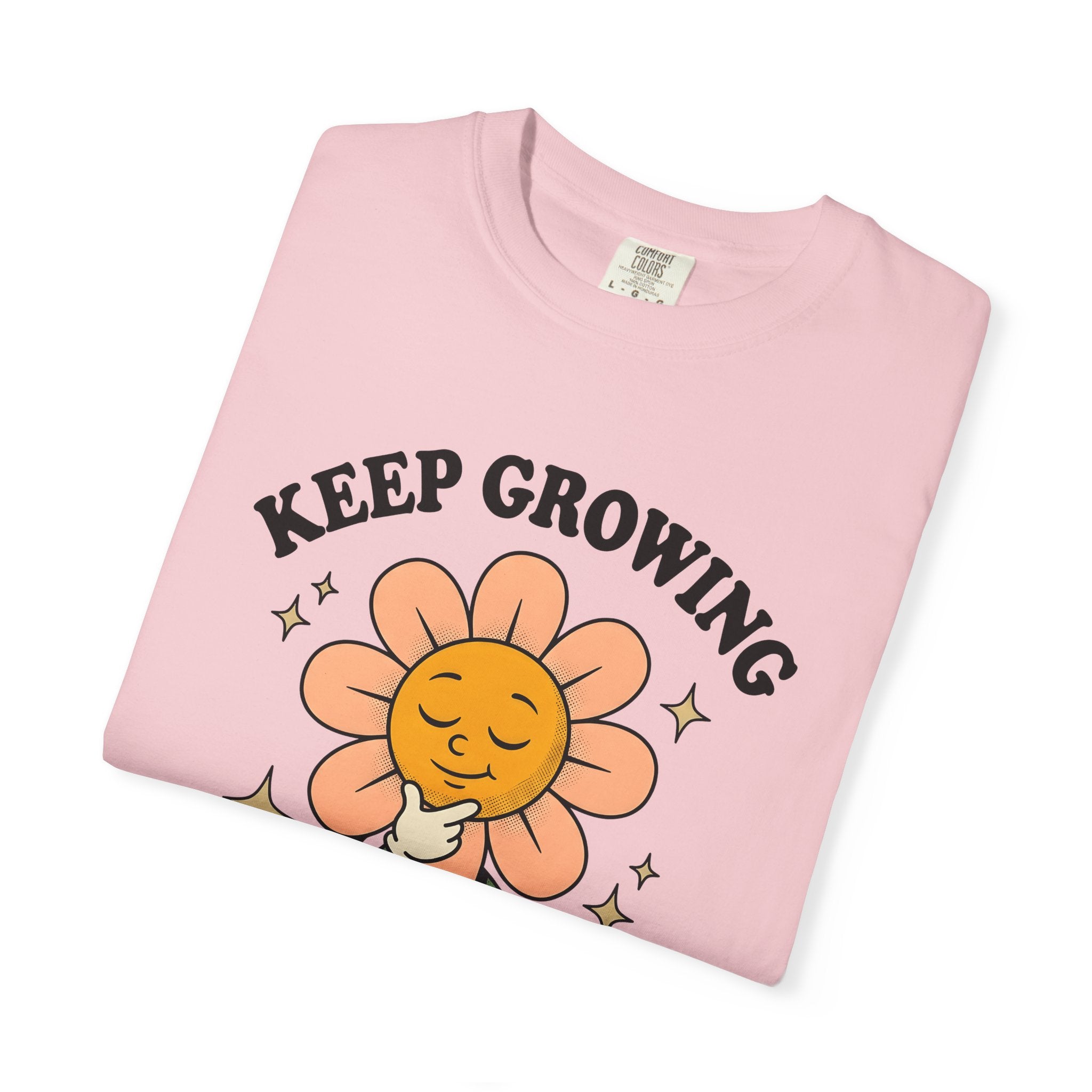 Flower Icon Shirt Funny Encouragement Gift Women Hand Drawn Tee Floral T-Shirt Humor Fan Illustrated Tshirt Motivational Graphic Classic