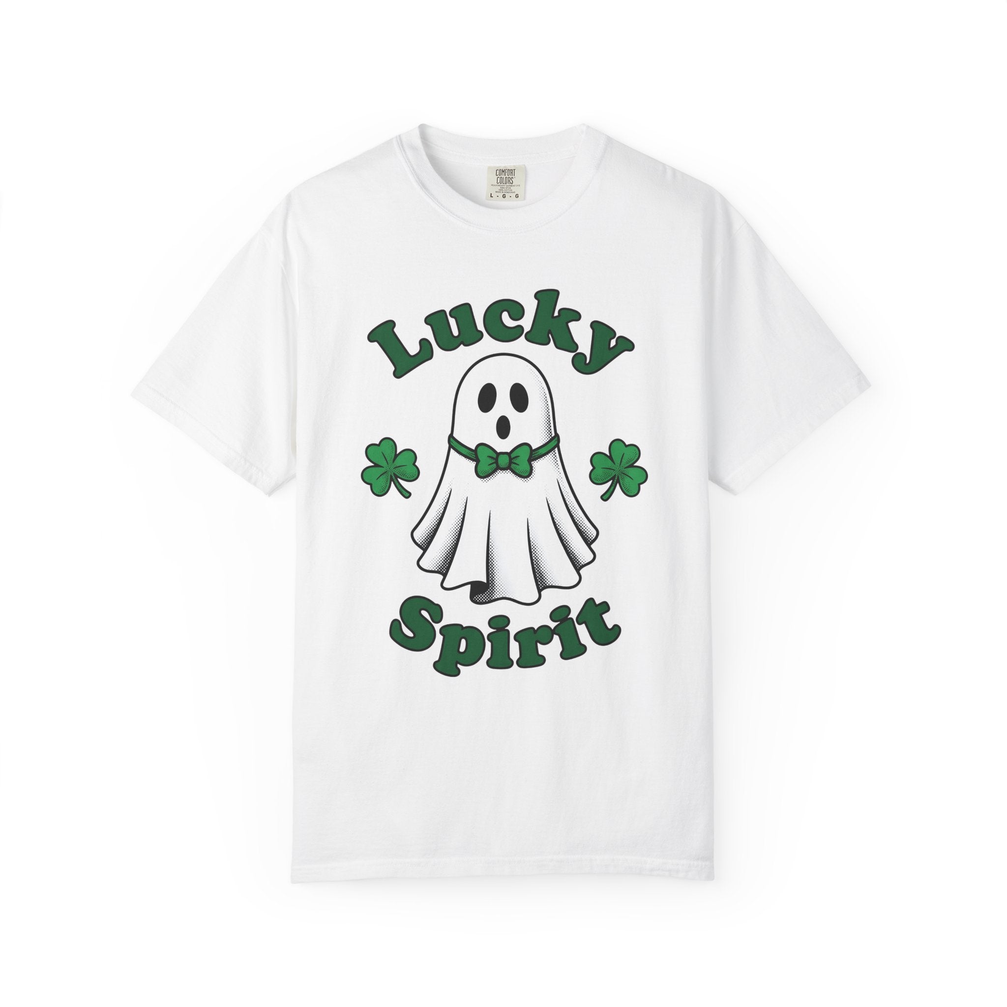 Apparition Clover Shirt St Patrick's Day Satire Gift Women Sketch Tee Shamrock T-Shirt Luck Fan Doodle Tshirt Parody Graphic Line Art Ribbon