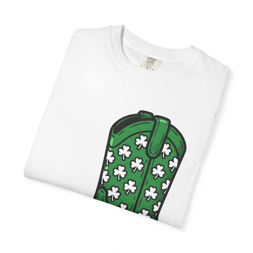 Western Boot Shirt St Patrick's Day Country Gift Women Graphic Tee Cowboy Boot T-Shirt Luck Fan Illustrated Tshirt Rural Graphic Retro