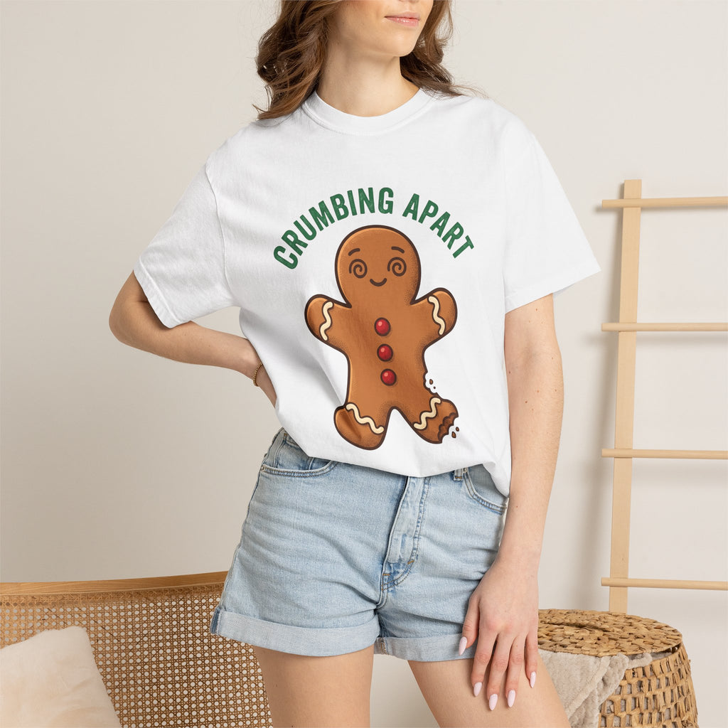 Gingerbread Biscuit Shirt Holiday Festive Gift Women Comic Tee Gingerbread Man T-Shirt Christmas Fan Cartoon Tshirt Merry Graphic Retro