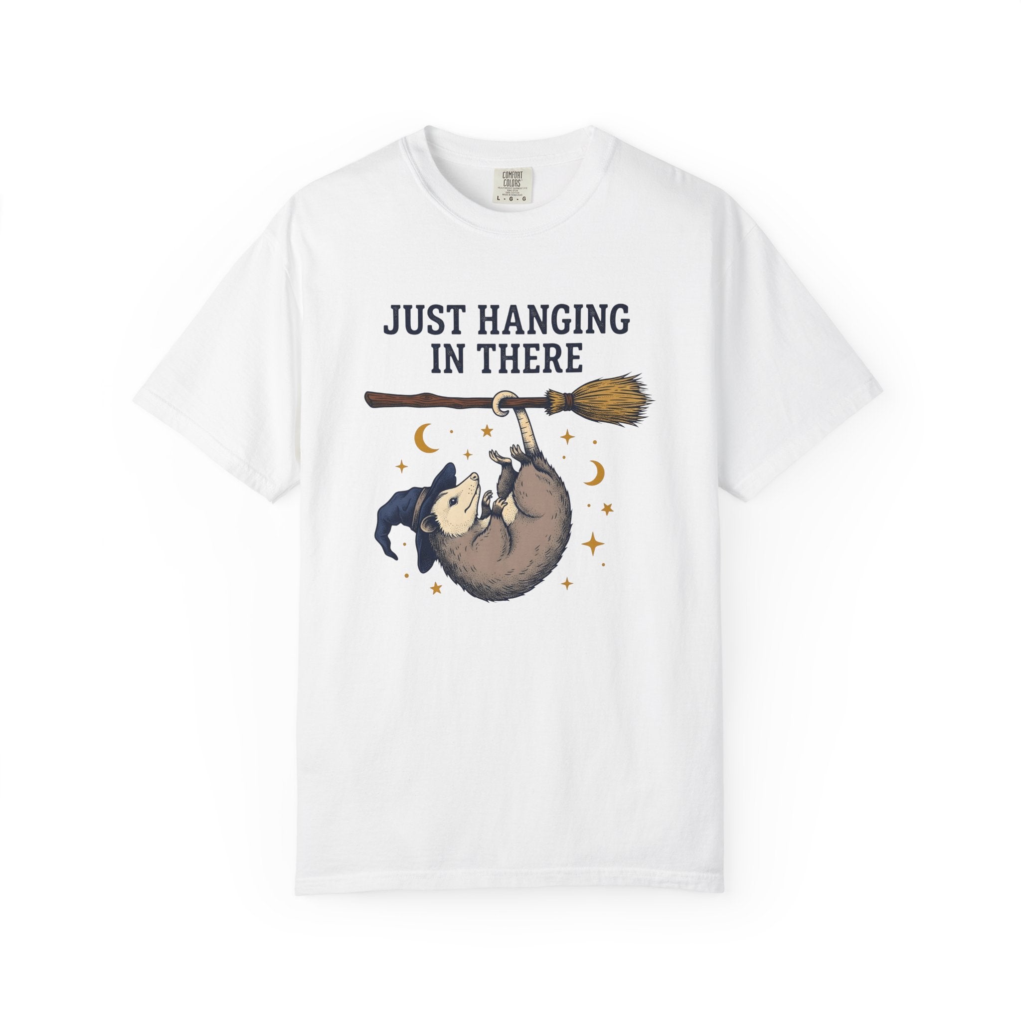 Possum Mage Shirt Halloween Fauna Gift Women Cartoon Tee Opossum T-Shirt Horror Fan Cartoonish Tshirt Wildlife Graphic Sketch Magic