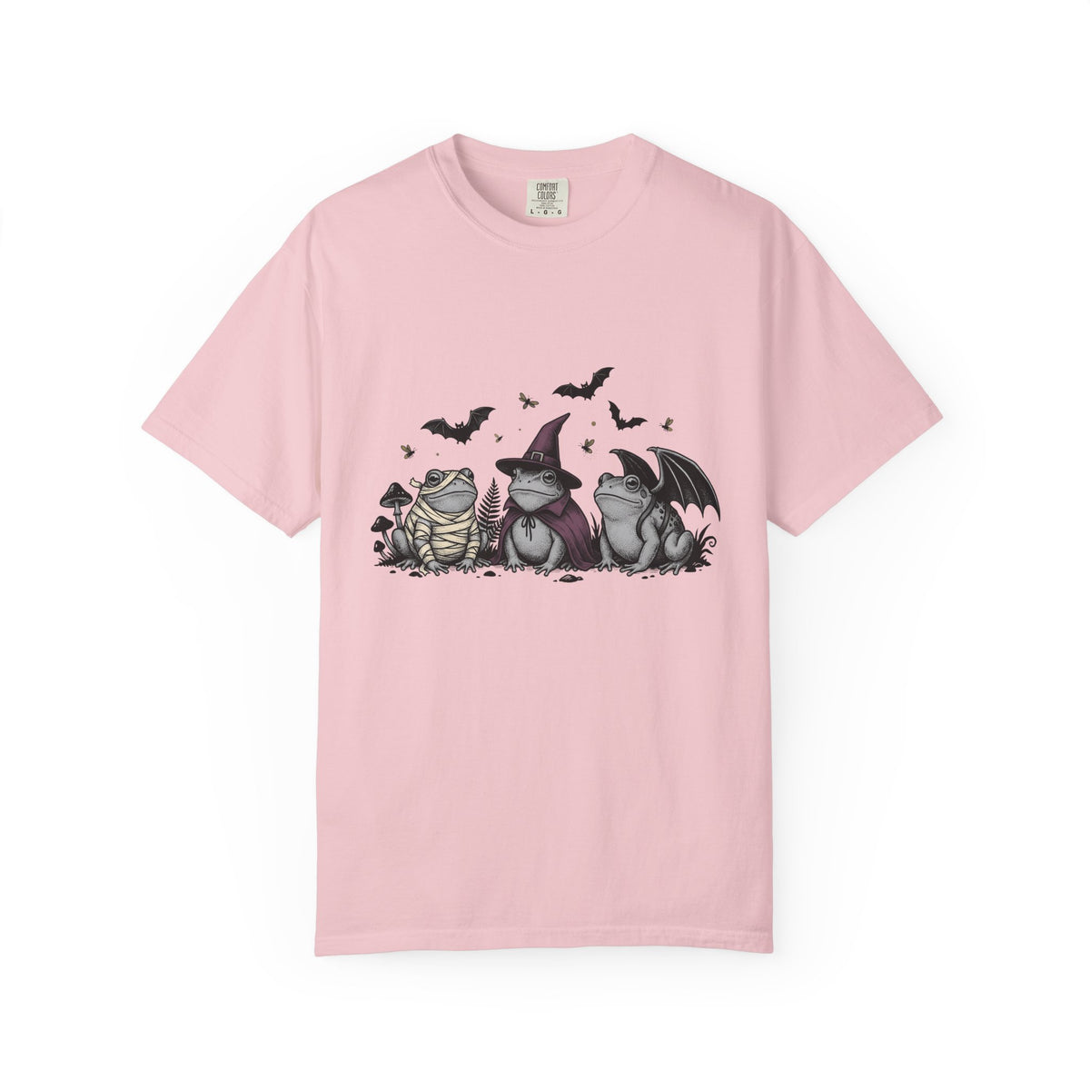 Frog Dress Shirt Halloween Fauna Unisex Gift Ghostly Tee Toad T-Shirt Horror Fan