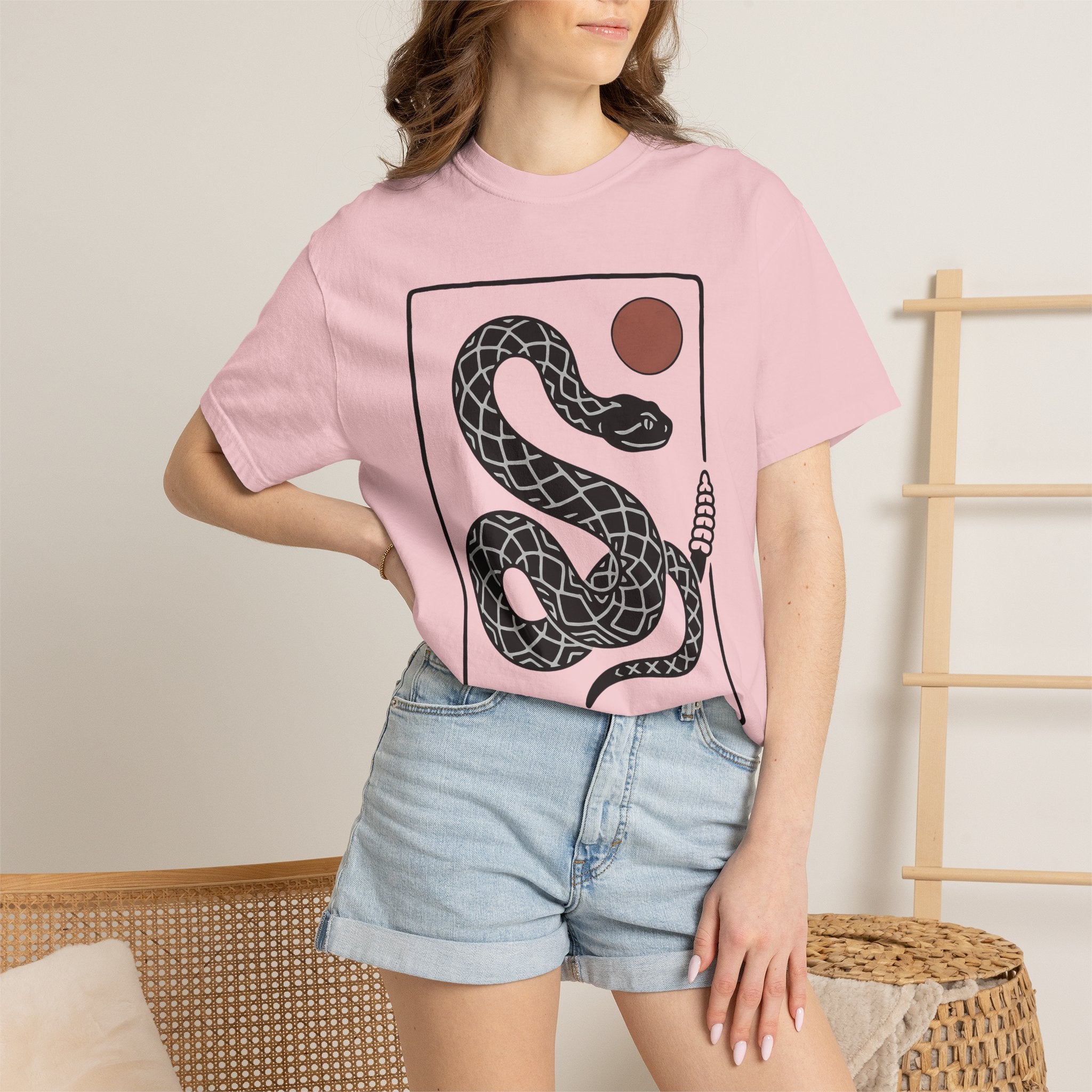 Rattlesnake Print Shirt Cowgirl Scrubland Gift Women Country Tee Rattlesnake T-Shirt Rodeo Fan Western Tshirt Prairie Graphic Outline