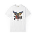 Fighter Plane Shirt America Military Gift Women Vintage Tee Jet T-Shirt Usa Fan Distressed Tshirt Army Graphic Retro Patriotic Wings Tshirt