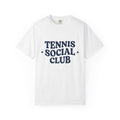 Old Text Design Shirt Tennis Squad Gift Women Distressed Tee Typography T-Shirt Player Enthusiast Vintage Tshirt Team Graphic Sleek Star