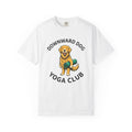 Golden Retriever Shirt Yoga Exercise Gift Women Line Art Tee Dog T-Shirt Fitness Enthusiast Drawing Design Illustration Gym Mat Tshirt