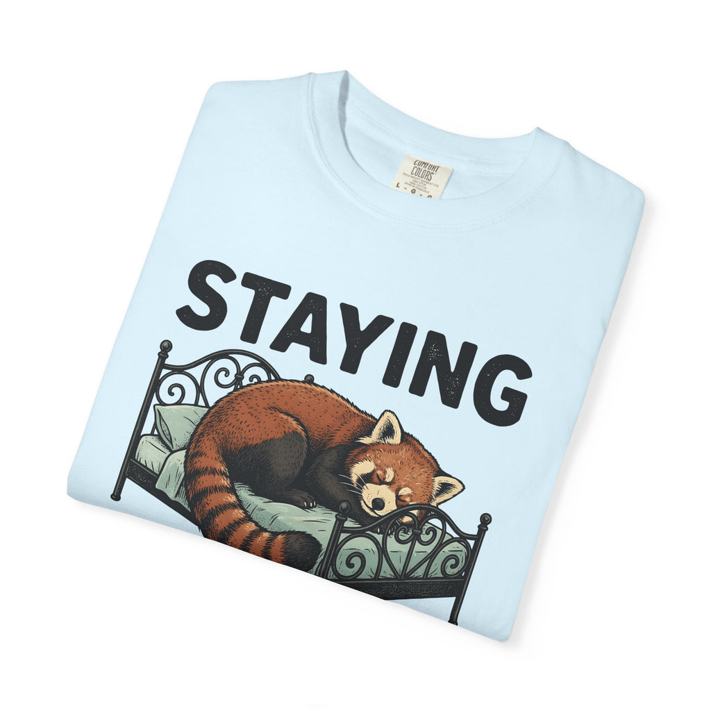 Red Panda Nap Shirt Funny Wildlife Gift Women Playful Tee Panda Nap T-Shirt Humor Fan Cartoon Tshirt Animal Graphic Classic Snug Animal