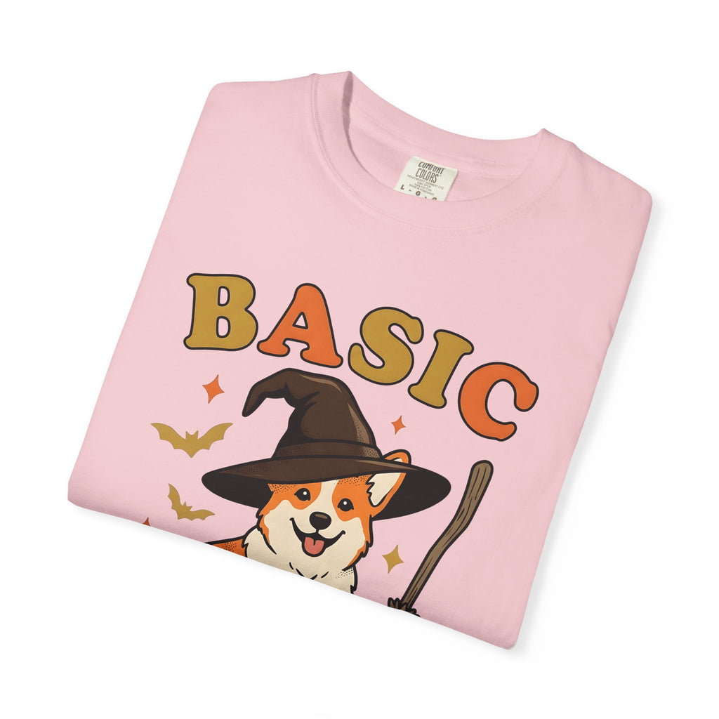 Corgi Magician Shirt Halloween Puppy Gift Women Animated Tee Pembroke Welsh Corgi T-Shirt Spooky Fan Cartoon Tshirt Dog Graphic Old School
