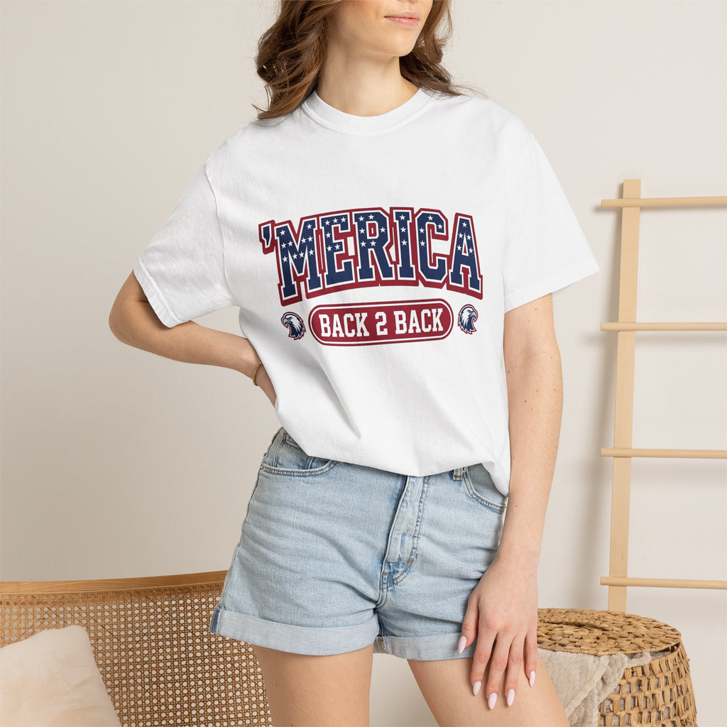 Freedom Eagle Shirt America Exercise Gift Women Collegiate Tee Eagle T-Shirt Patriot Enthusiast Vintage Tshirt Fitness Graphic Star Tshirt