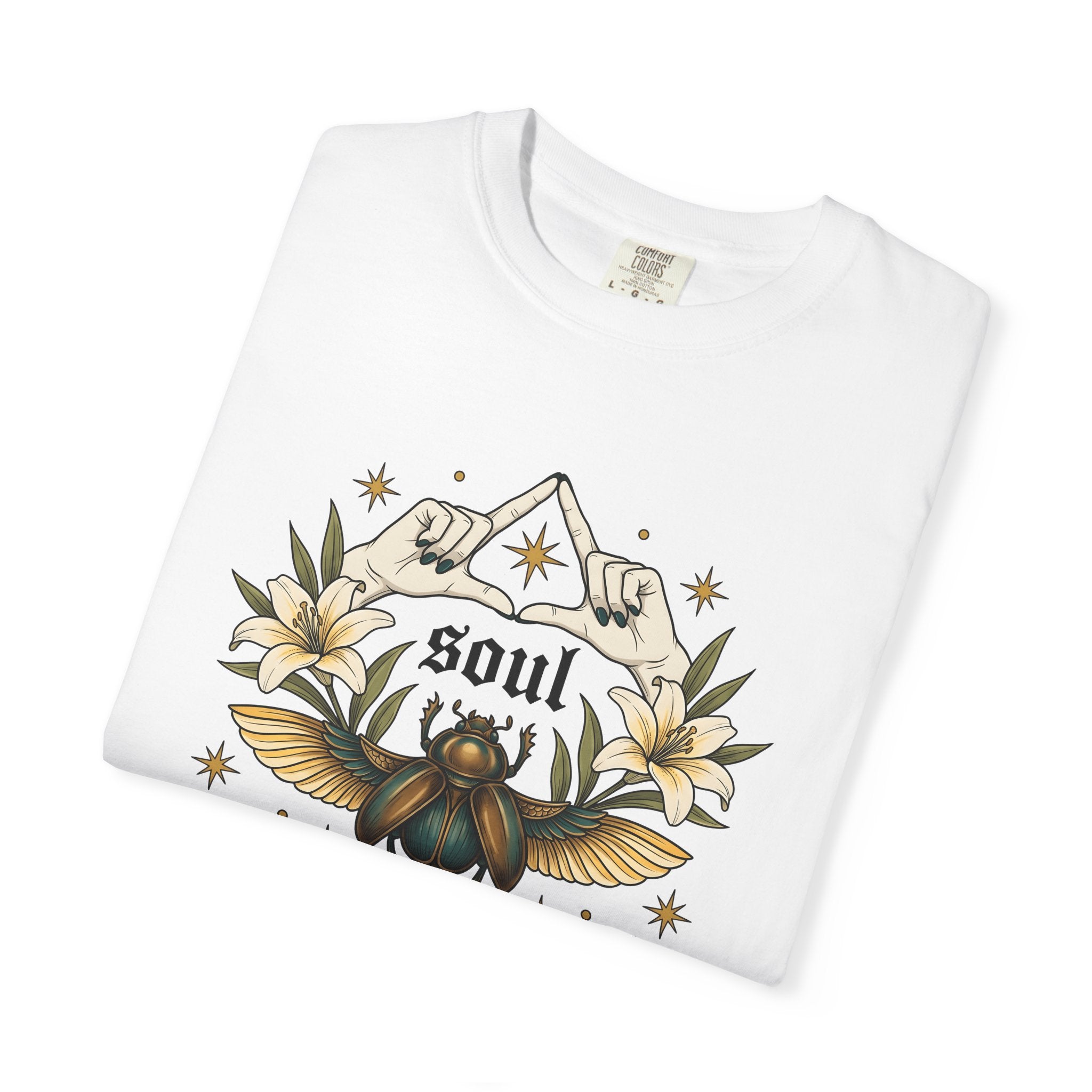 Scarab Bug Shirt Boho Chic Holistic Gift Women Ethnic Tee Beetle T-Shirt Bohemian Enthusiast Tribal Tshirt Spiritual Graphic Old School