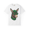 Burro Art Shirt St Patrick's Day Fauna Gift Women Animation Tee Donkey T-Shirt Shamrock Fan Cartoon Tshirt Wildlife Graphic Classic Lucky