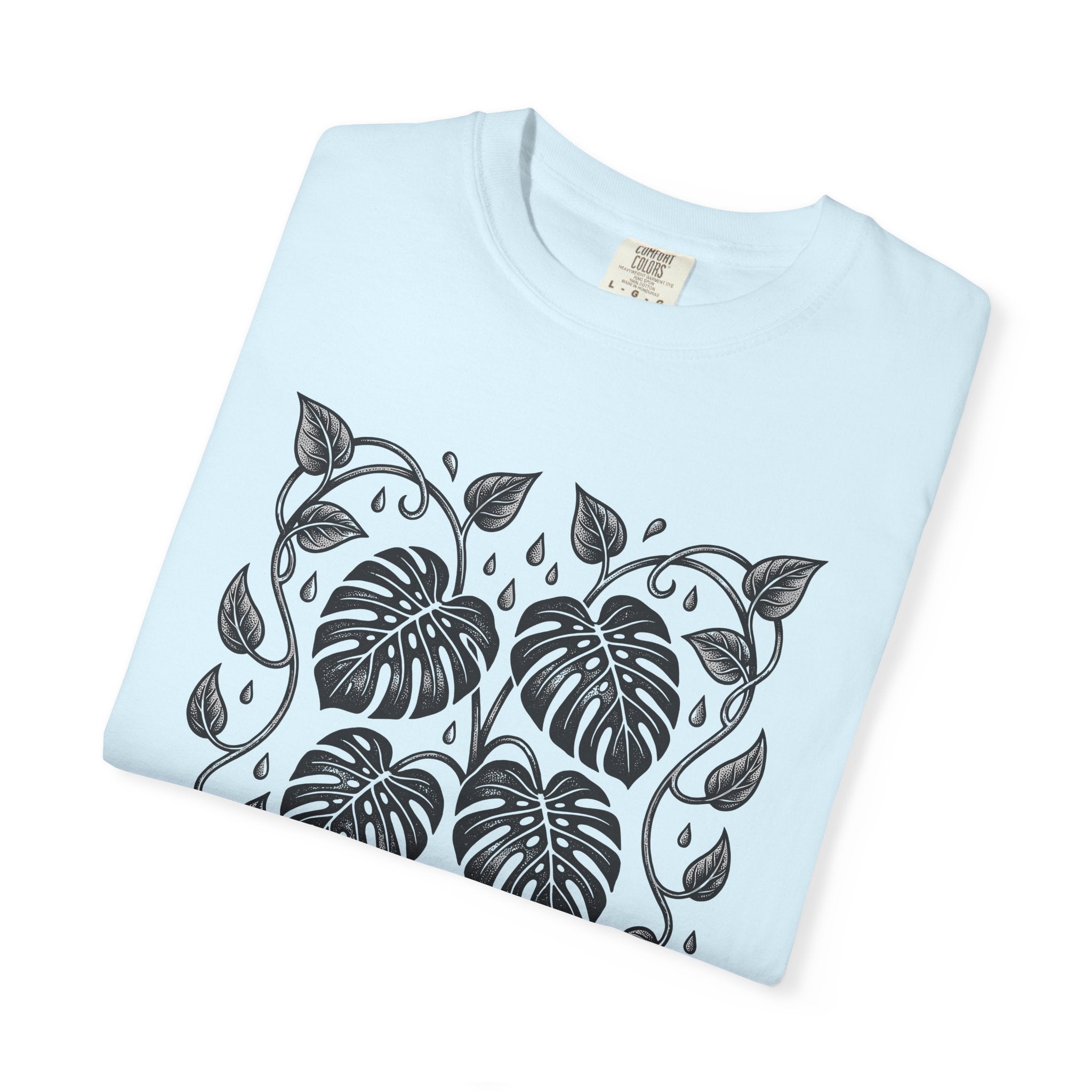 Monstera Leaf Shirt Boho Chic Greenery Gift Women Line Art Tee Swiss Cheese Plant T-Shirt Bohemian Fan Minimalist Tshirt Foliage Graphic