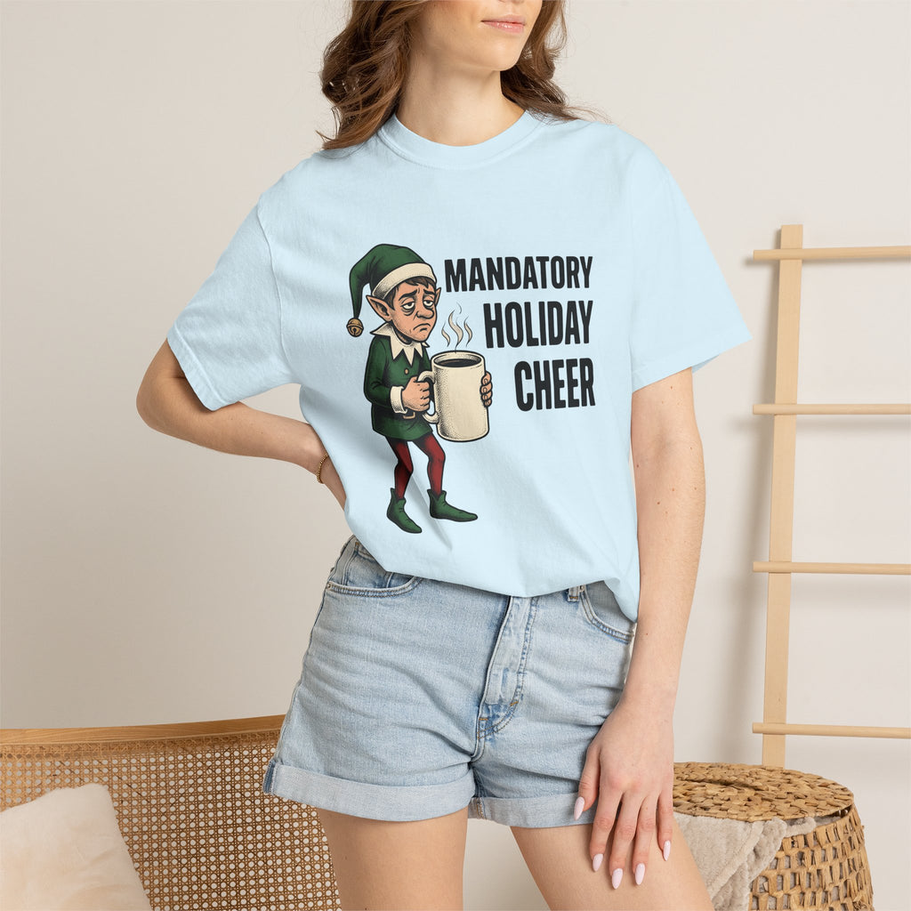 Weary Christmas Helper Shirt Christmas Fun Gift Women Shabby Chic Tee Elf T-Shirt Xmas Fan Holiday Tshirt Amusement Graphic Retro Tea Mug
