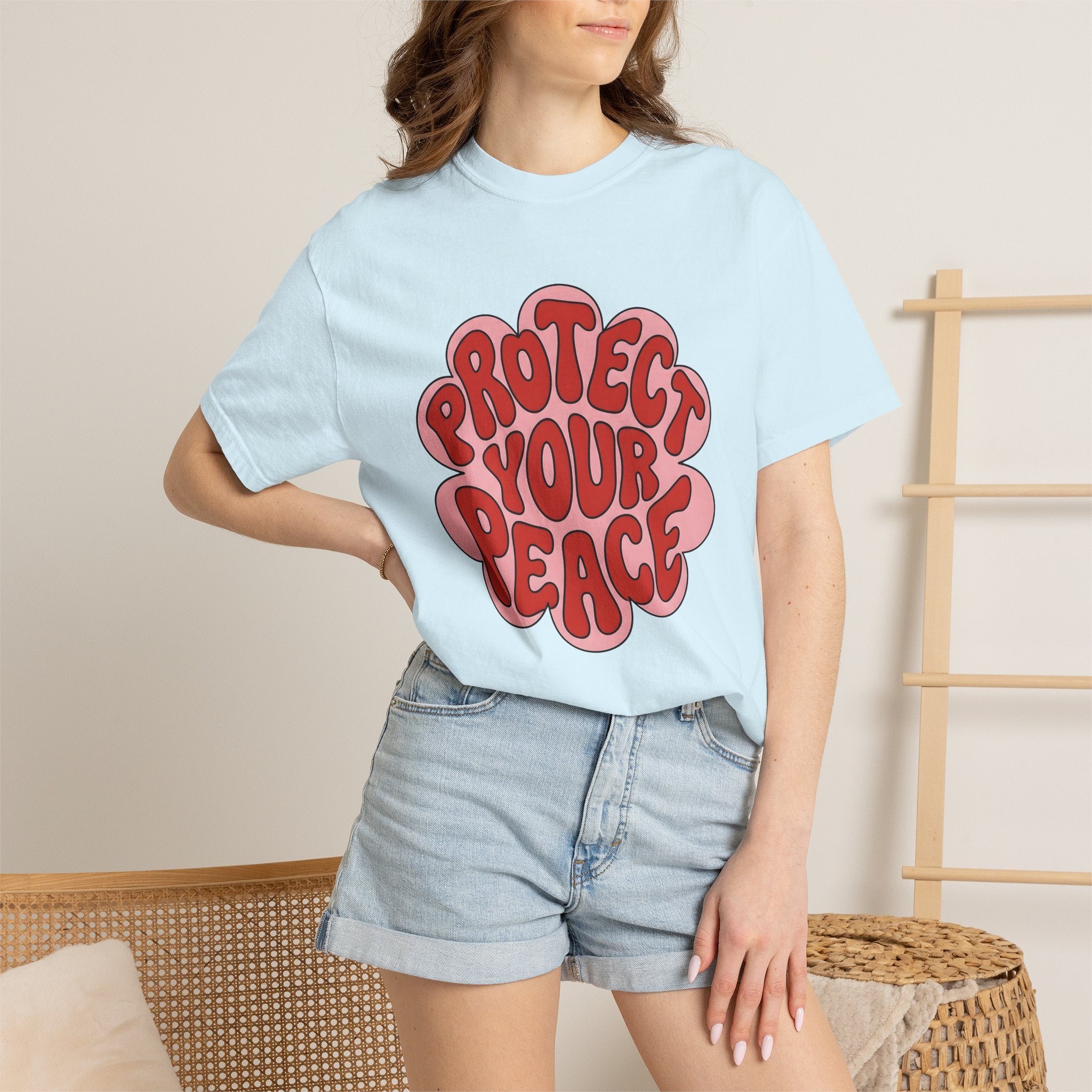 Flower Print Shirt Cute Uplifting Gift Women Bohemian Tee Floral T-Shirt Adorable Fan Hippie Tshirt Inspirational Graphic Old School Light
