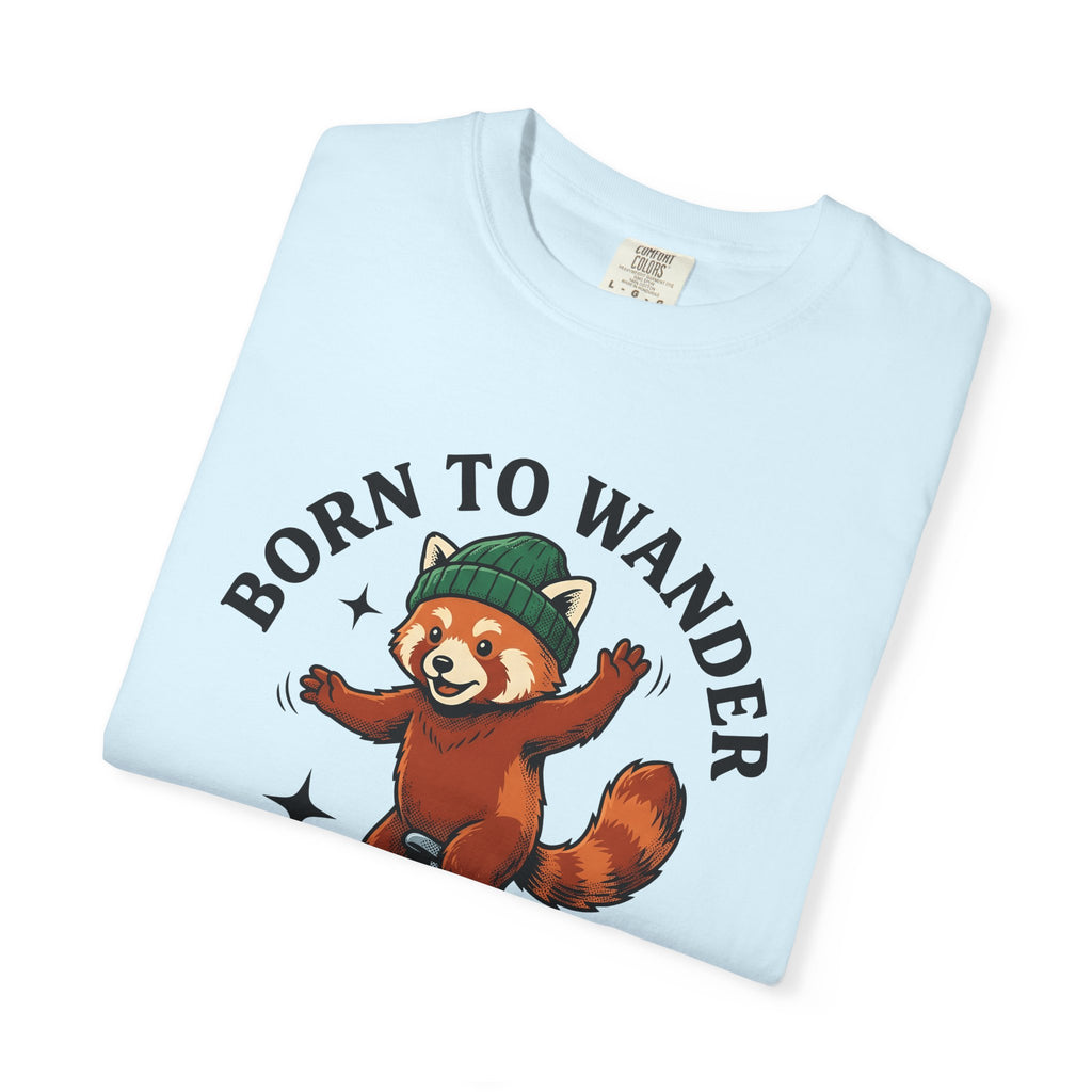 Red Panda Unicycle Shirt Funny Animal Gift Women Cartoon Tee Panda T-Shirt Humor Fan Comic Tshirt Wildlife Graphic Vintage Beanie Tshirt