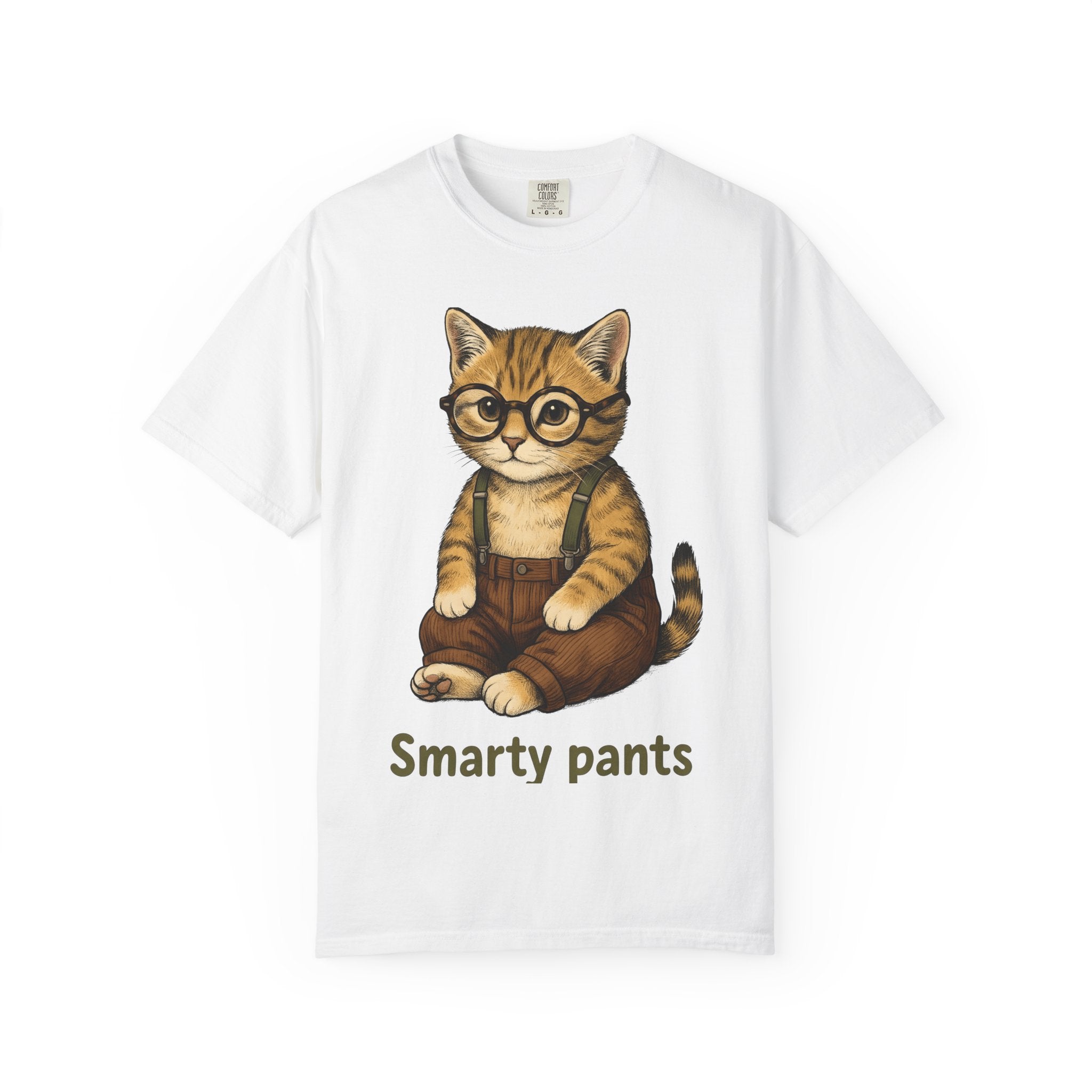 Tiger Cat Shirt Cat Comedy Gift Women Charming Tee Cat T-Shirt Cat Fan Cute Tshirt Humor Graphic Classic Eyeglasses Tshirt