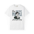 Vintage Female Drawing Shirt Sarcasm Quiet Gift Women Snarky Tee Illustration T-Shirt Sass Fan Sarcastic Tshirt Silent Graphic Old School